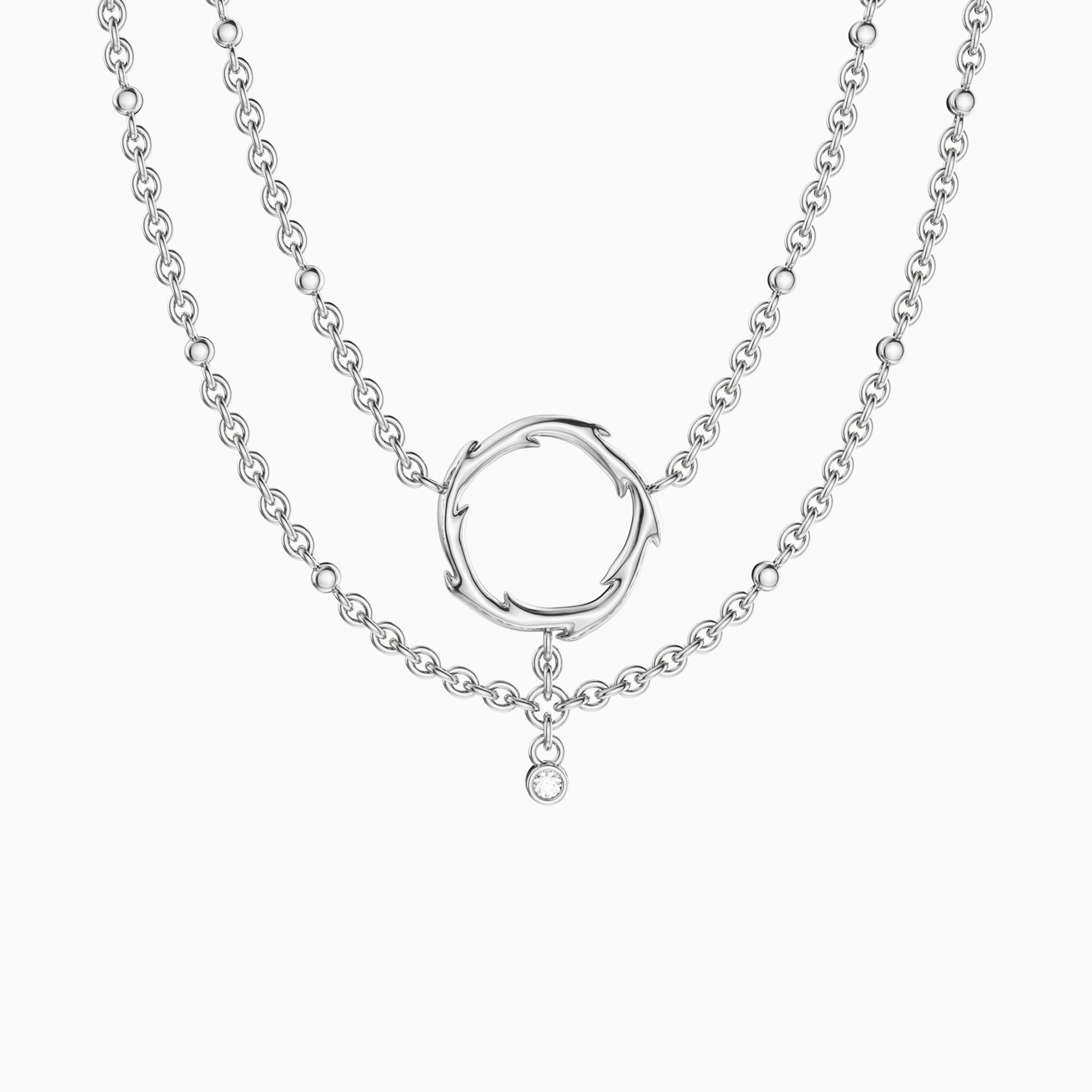 Thorns Circle Layered Necklace