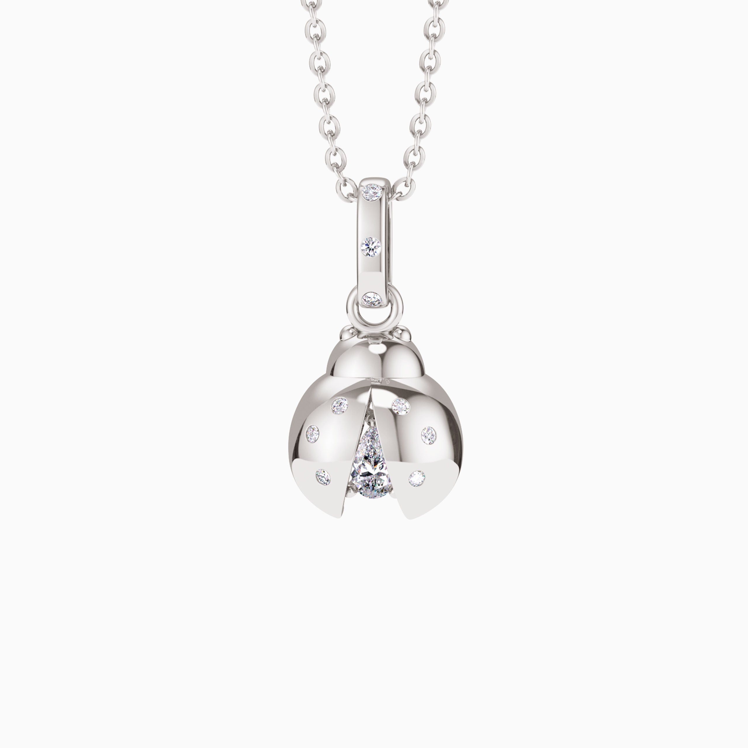 Mini Ladybug Luck Charm Pendant