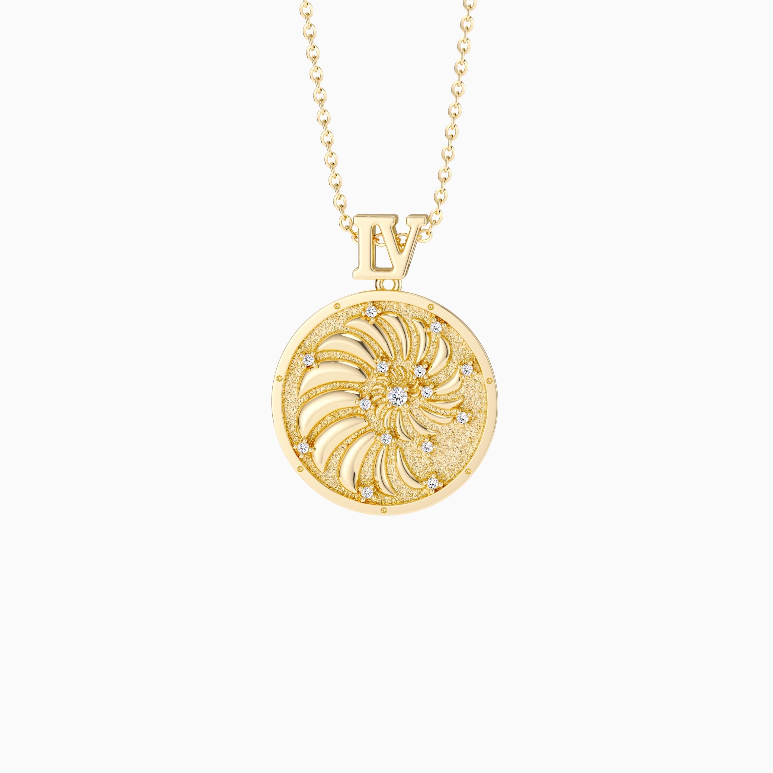 Promised Land Everyday Miracles Blessings Spiral Coin Medallion Necklace