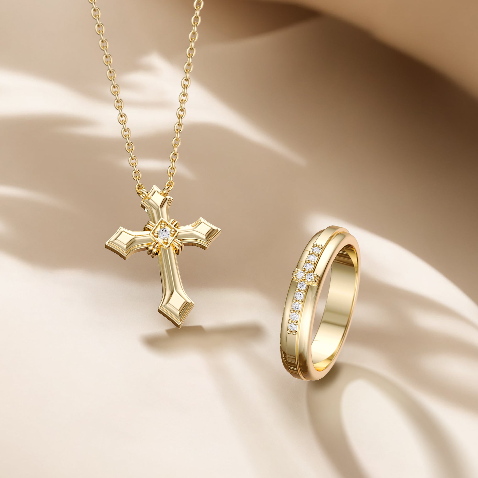 Cross Pray Bands Ring