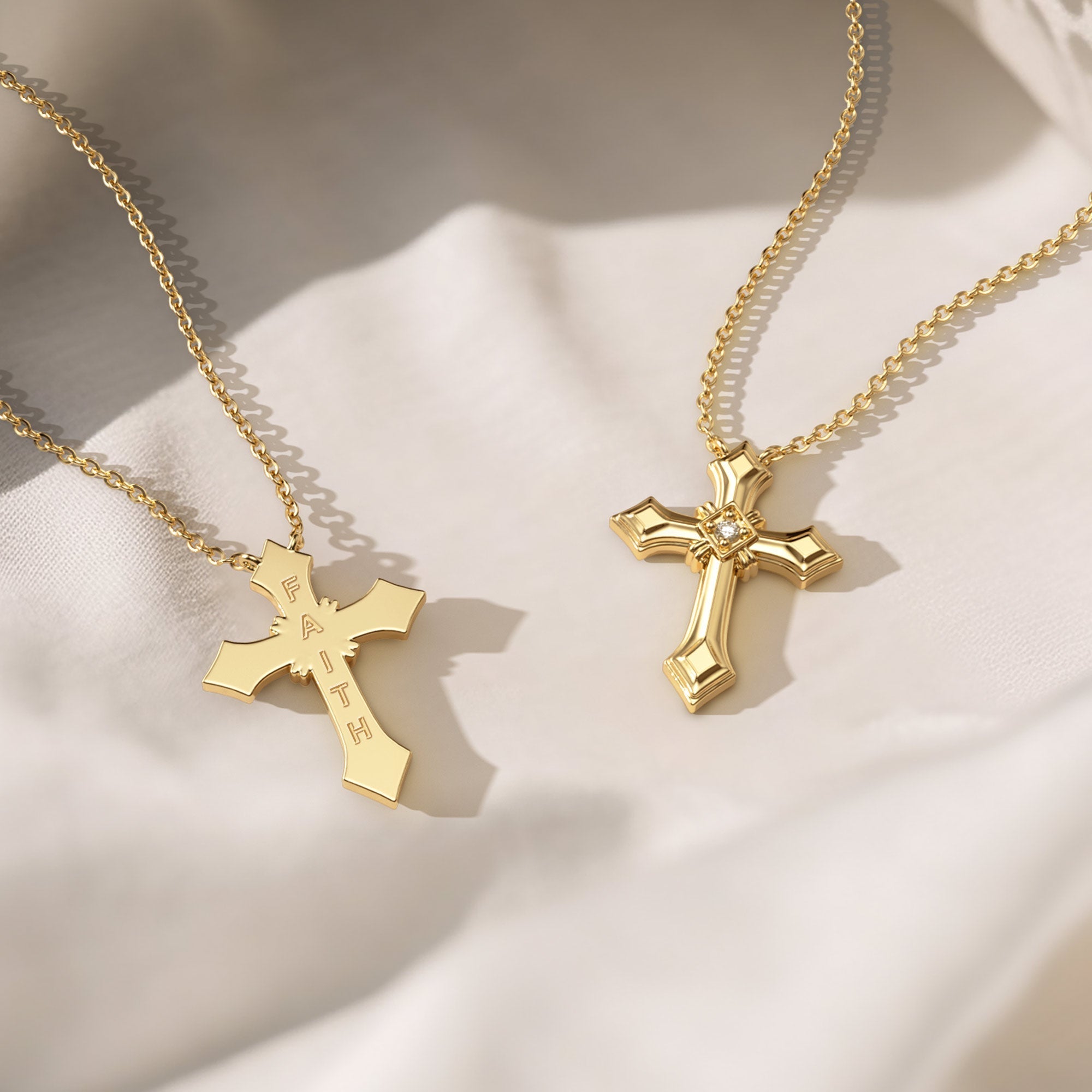 Gothic Cross Amulet Pendant Necklace