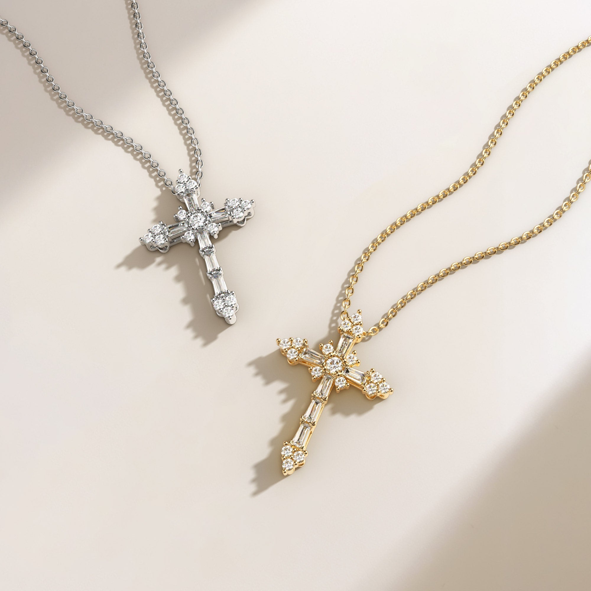 Byzantine Faith Cross Pendant Necklace – Inspired by Psalm 46:1