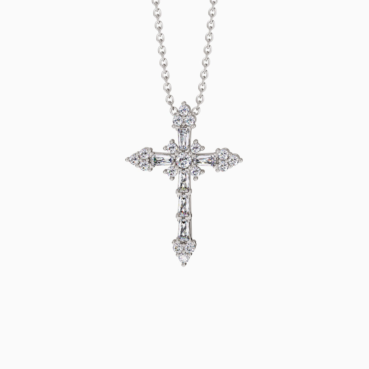 Byzantine Faith Cross Pendant Necklace