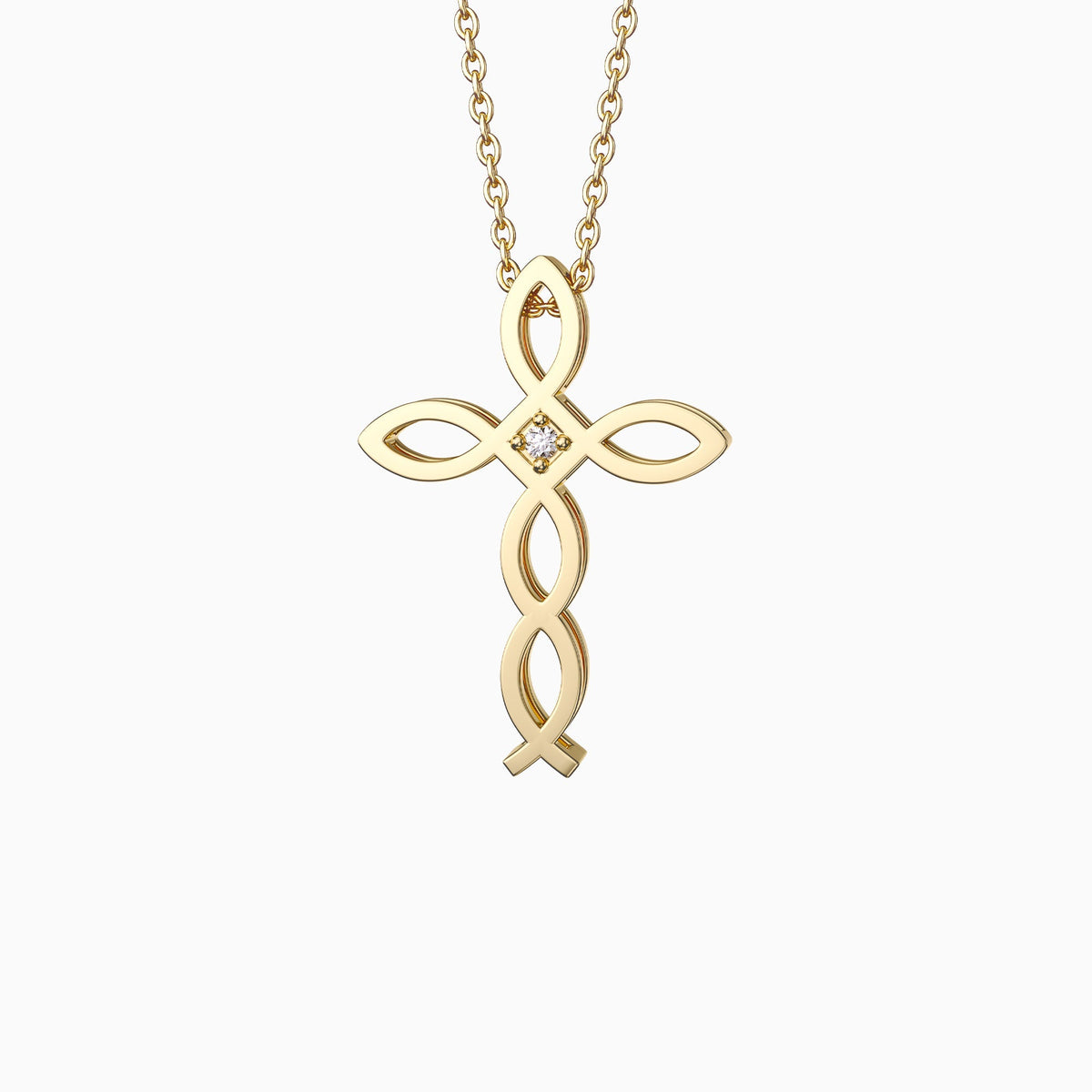 Ichthys Unity Cross Pendant Necklace