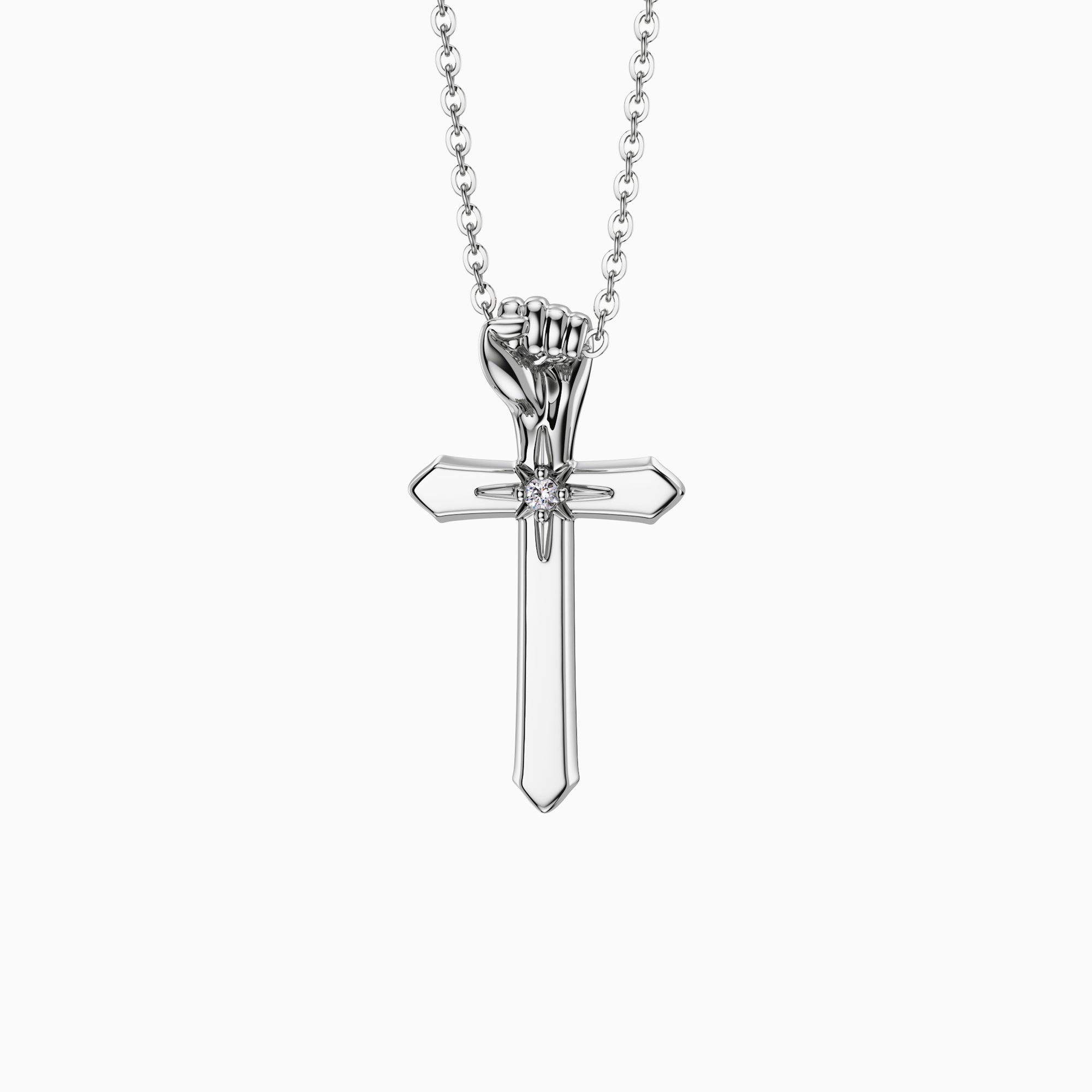 Fortitude Cross Pendant Necklace
