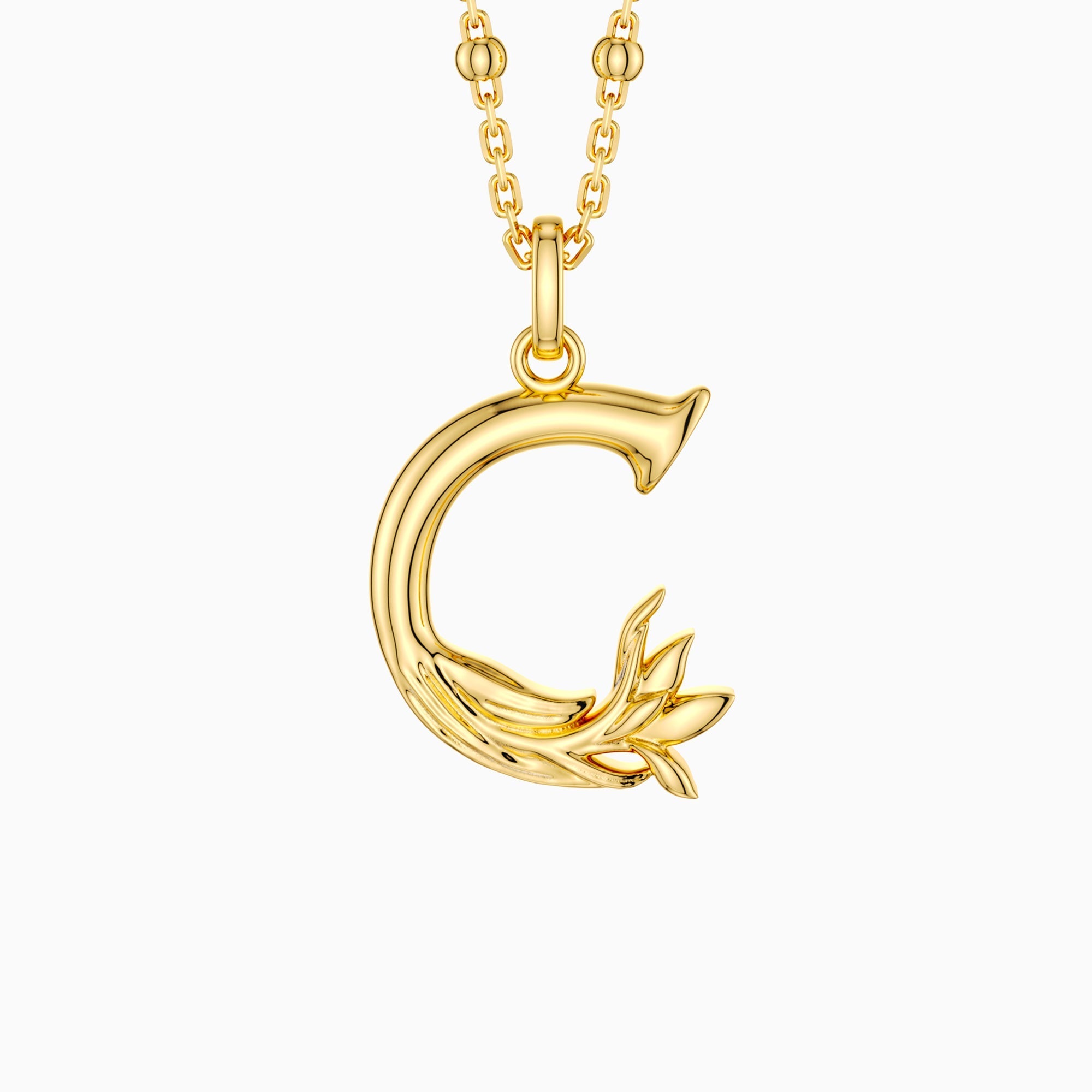 Blossom Letter A-Z Pendant Necklace