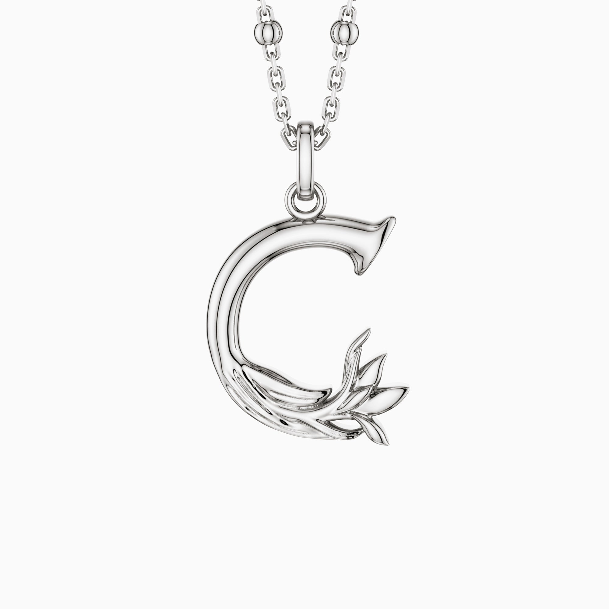 Blossom Letter A-Z Pendant Necklace