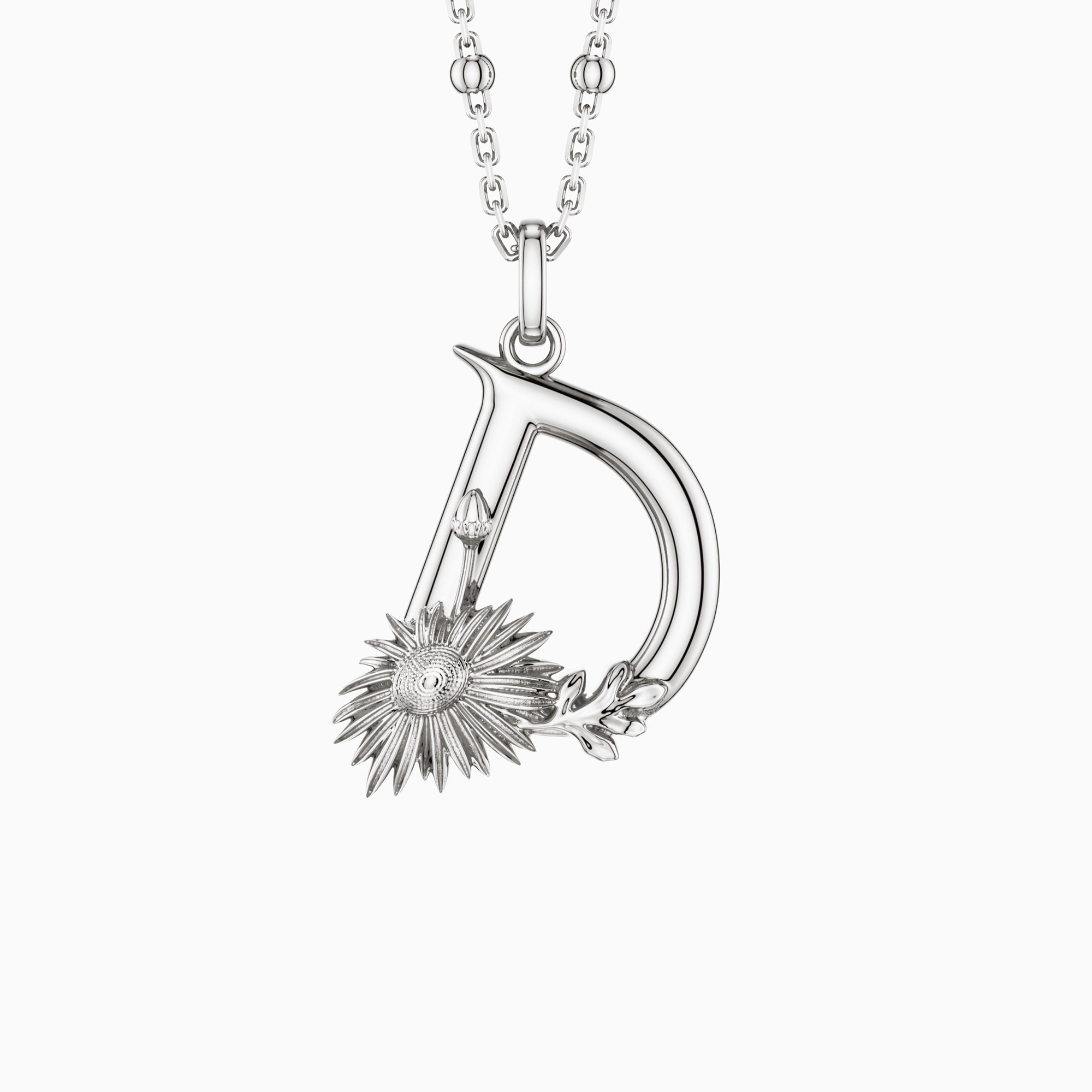 Blossom Letter A-Z Pendant Necklace