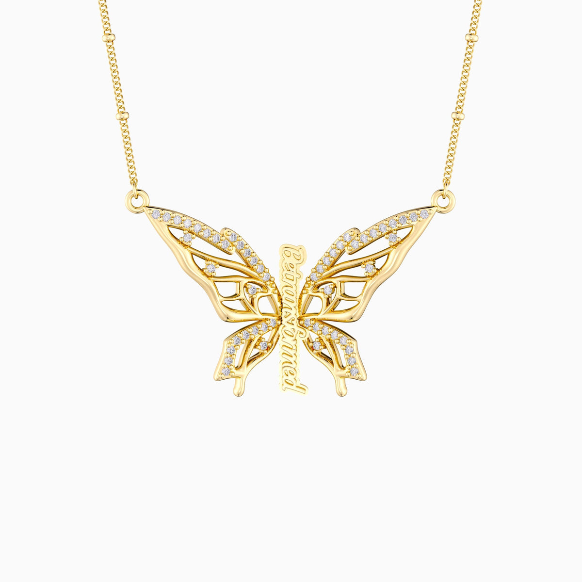 Be Transformed Molten Butterfly Necklace