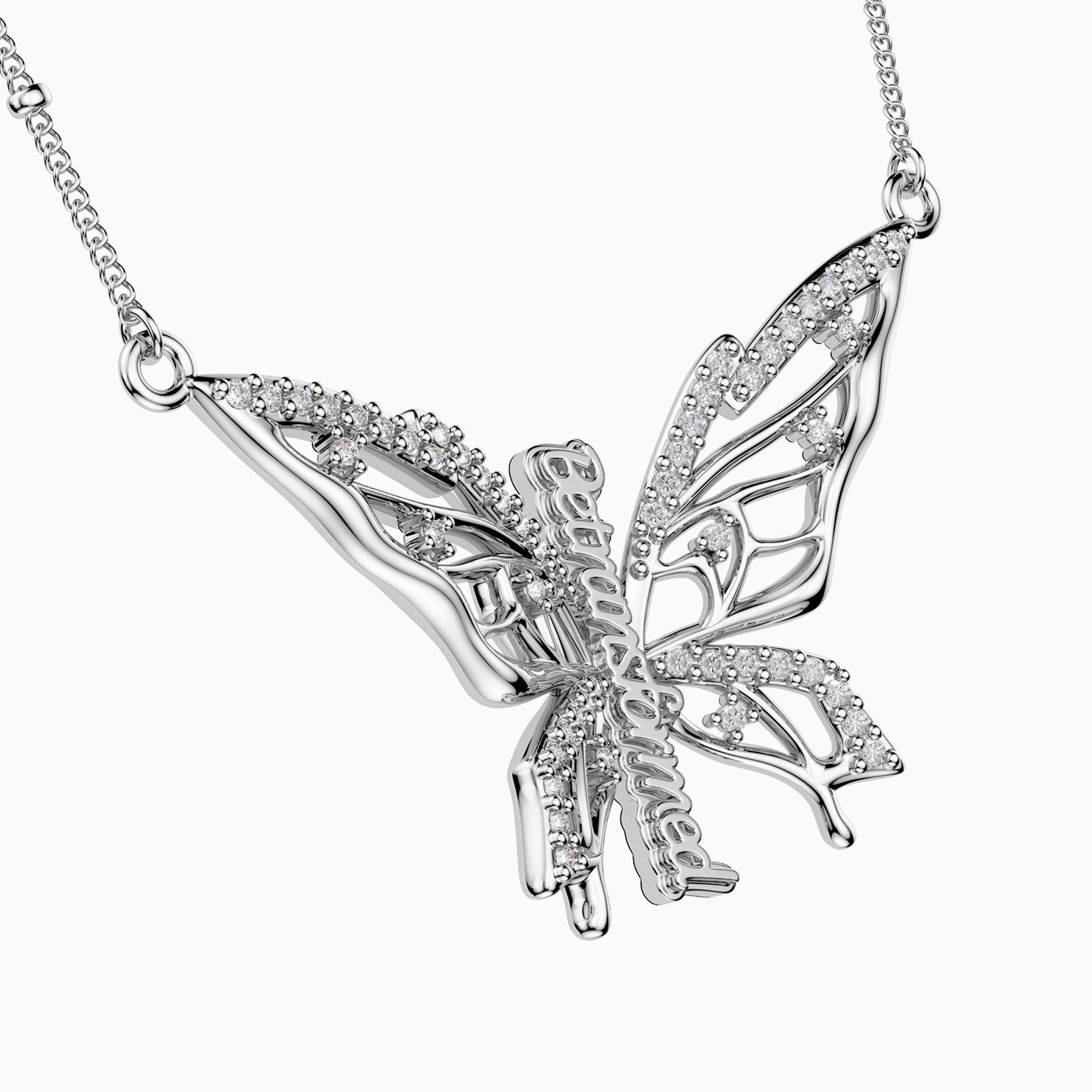 Be Transformed Molten Butterfly Necklace
