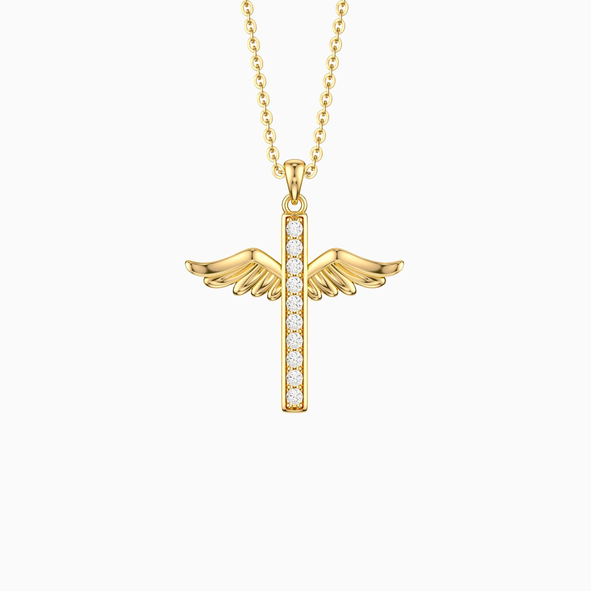 Eternal Guardian Wing Classic Pendant Necklace