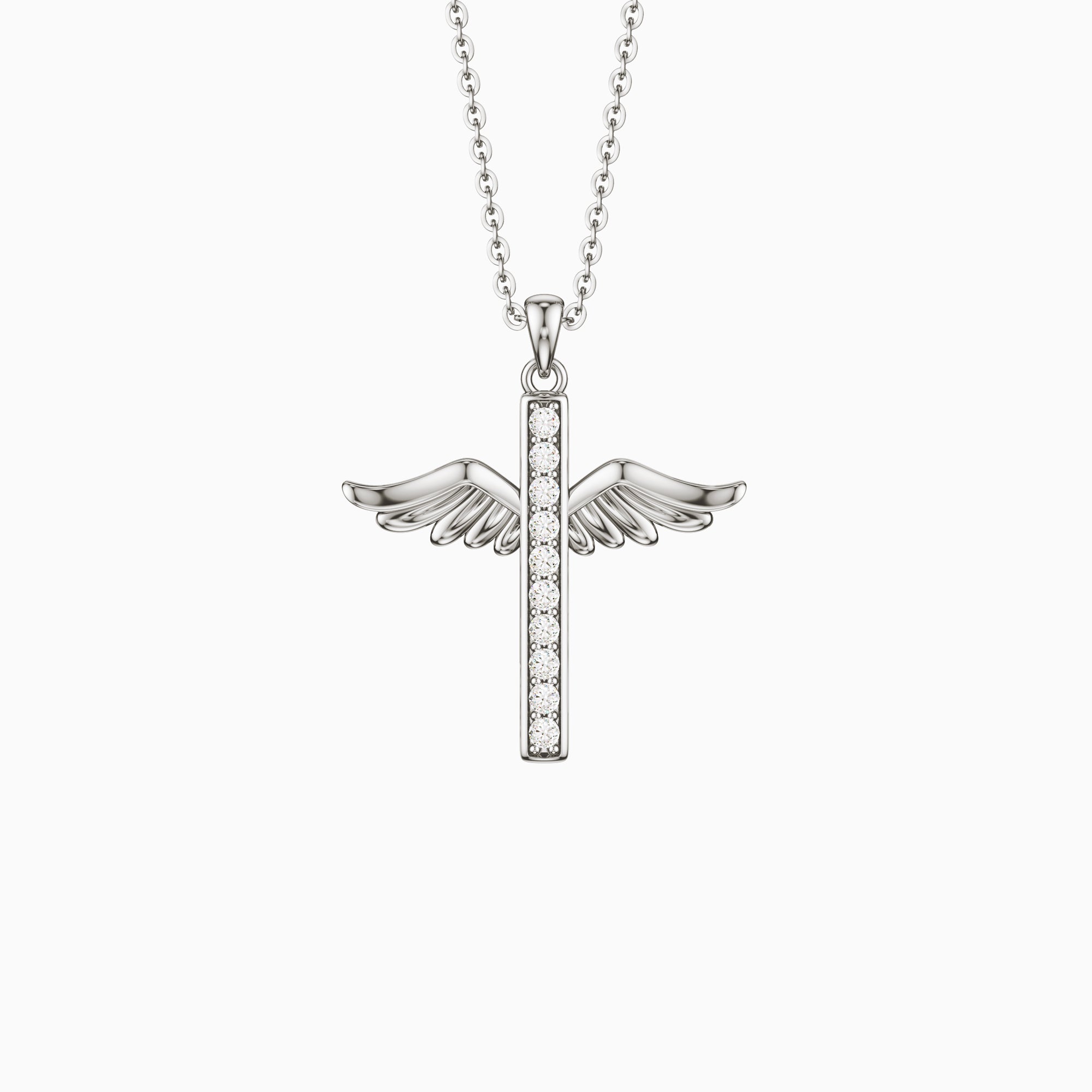 Eternal Guardian Wing Classic Pendant Necklace