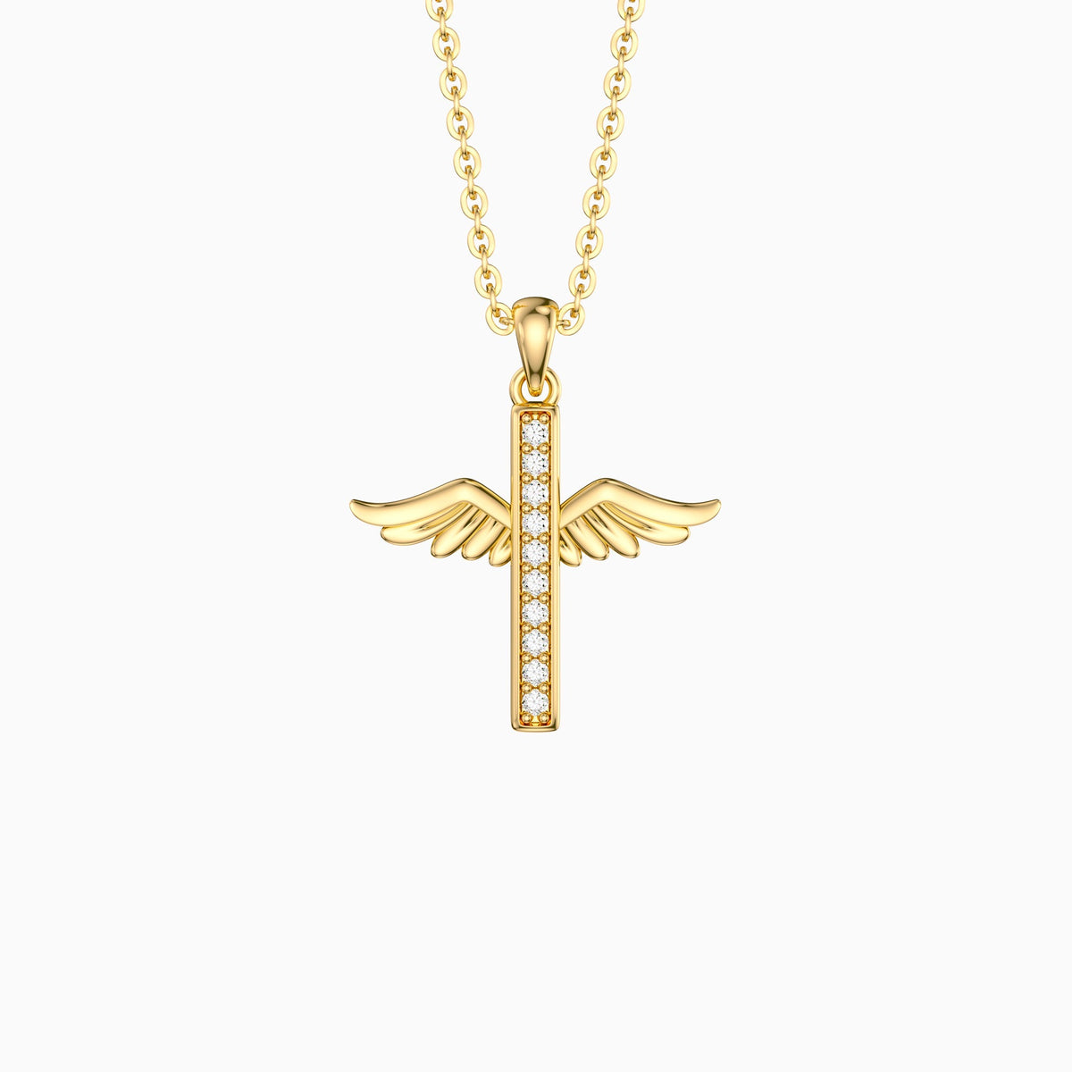 Eternal Guardian Wing Mini Pendant Necklace