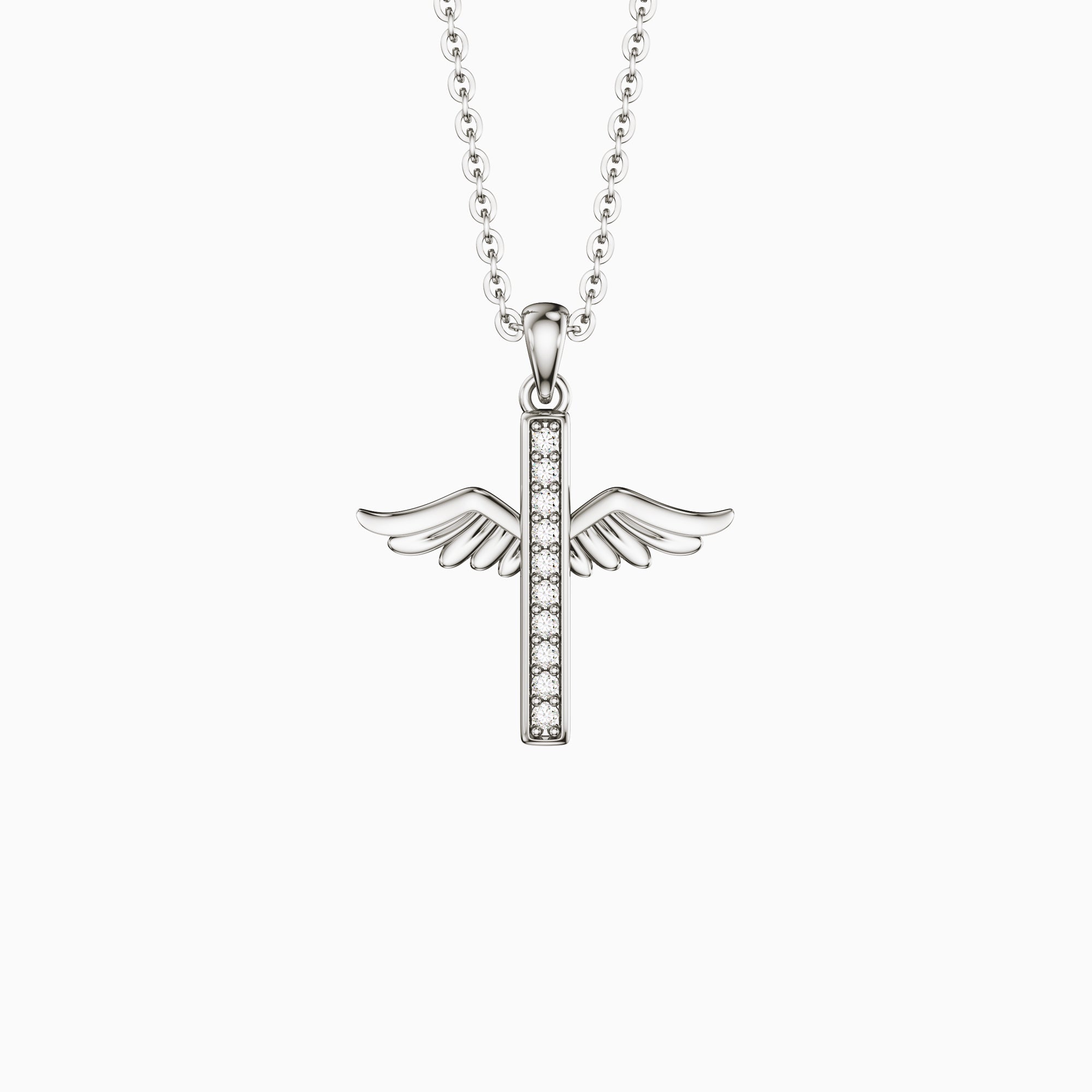 Eternal Guardian Wing Mini Pendant Necklace
