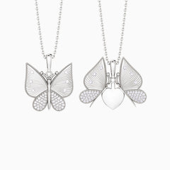 Personalized Metamorphosis Butterfly Engraved Necklace