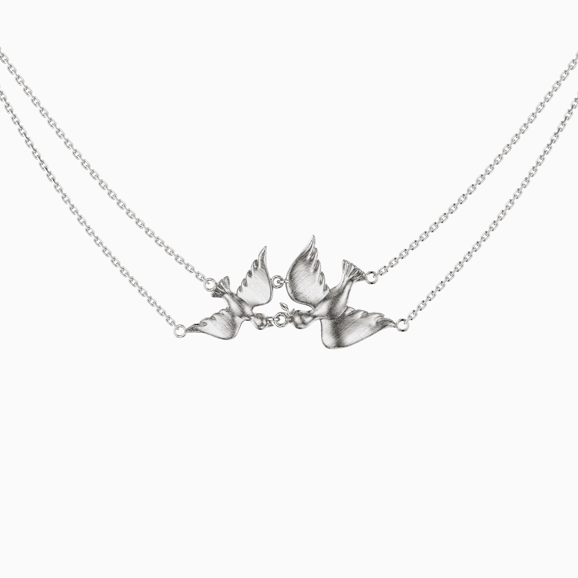 Dove Double Chain Necklace