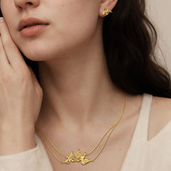 Dove Double Chain Necklace