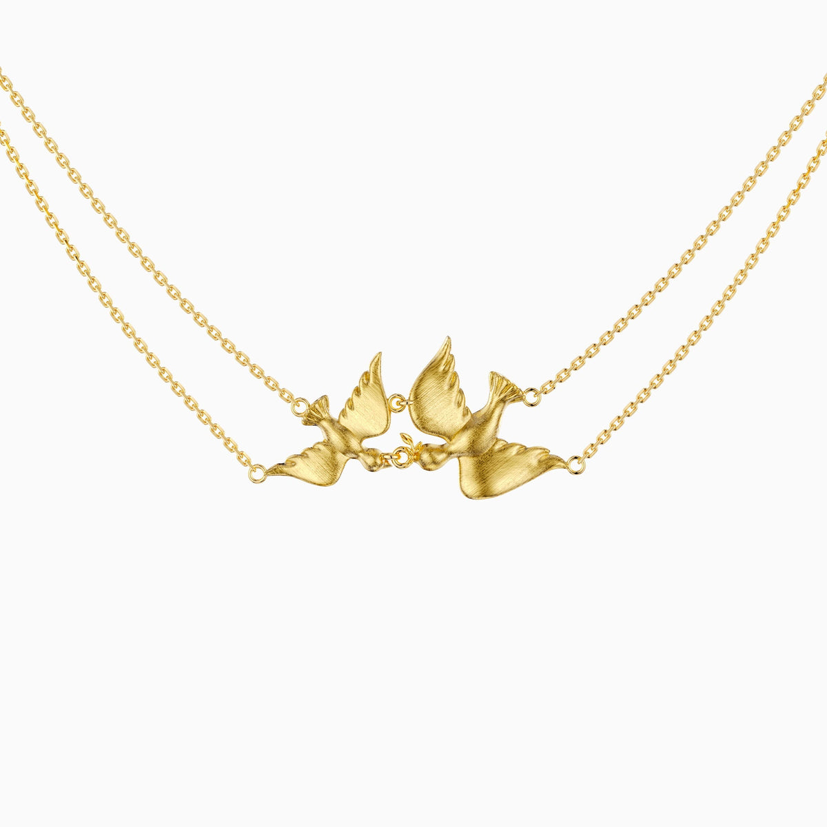 Dove Double Chain Necklace