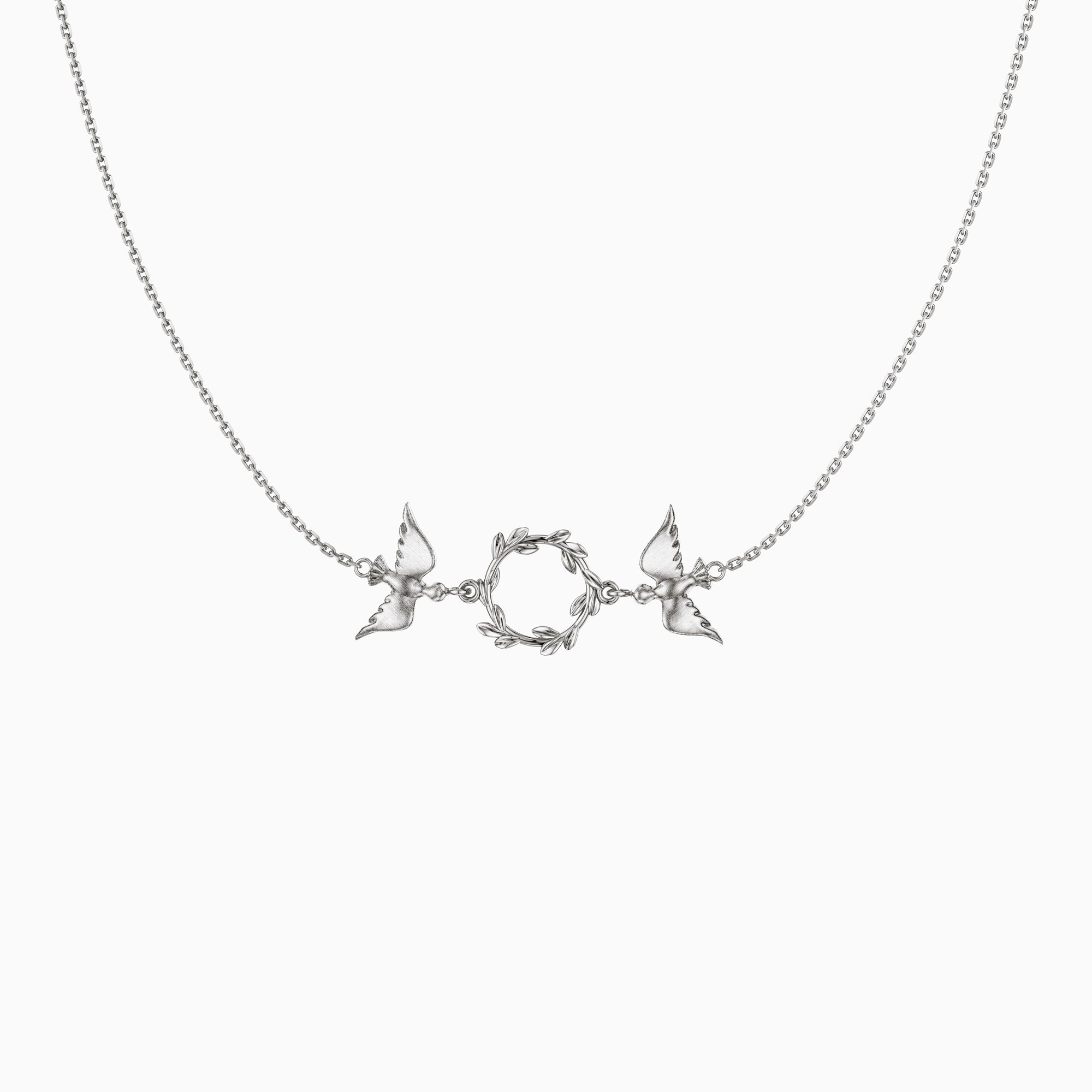 Dove Olive Branch Necklace