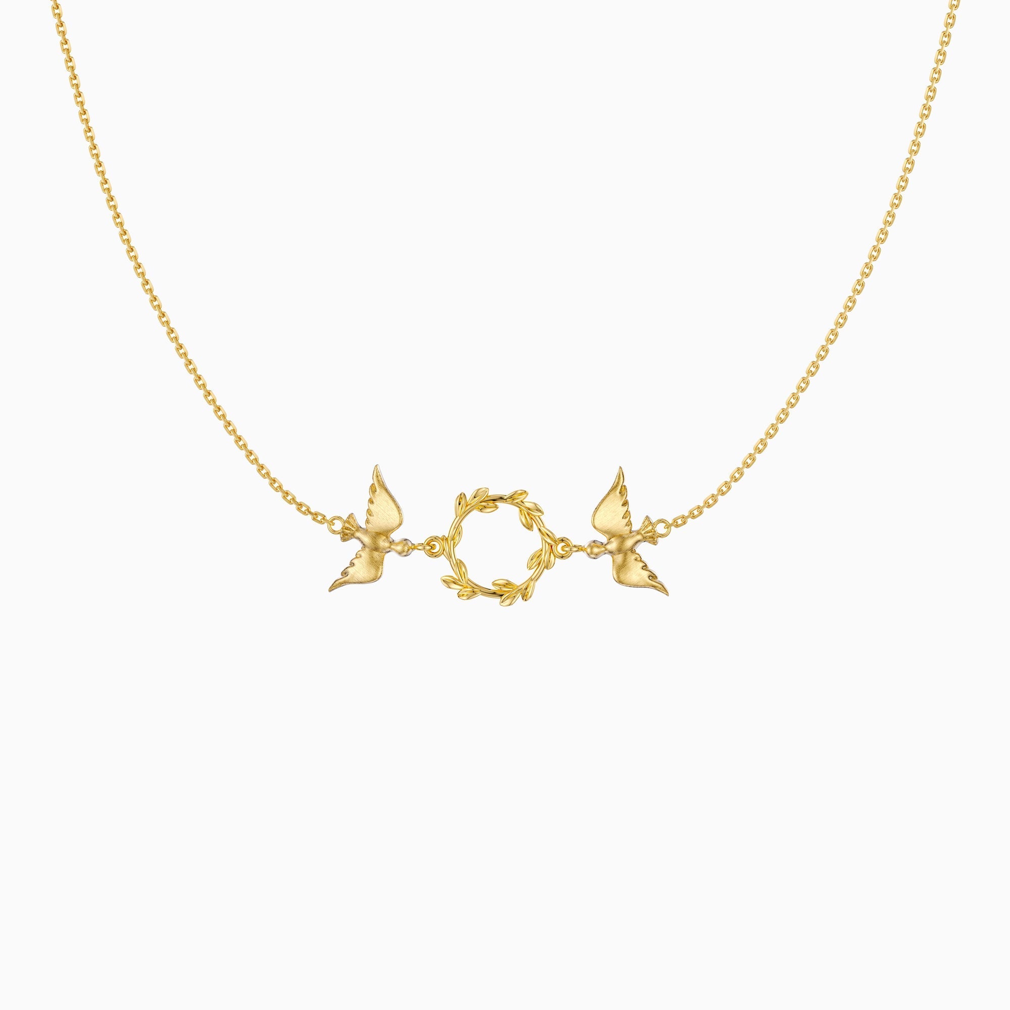 Dove Olive Branch Necklace