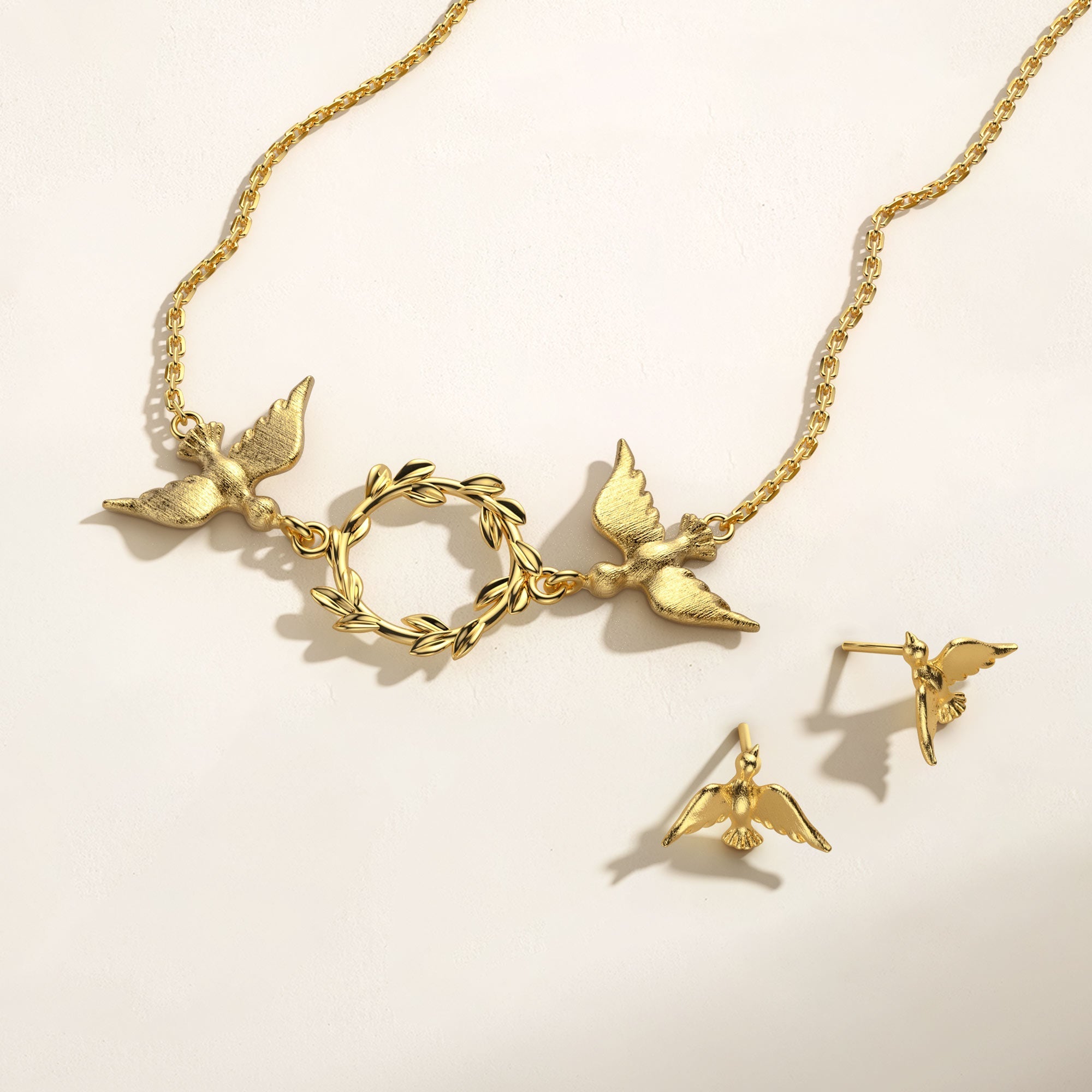 Dove Olive Branch Necklace