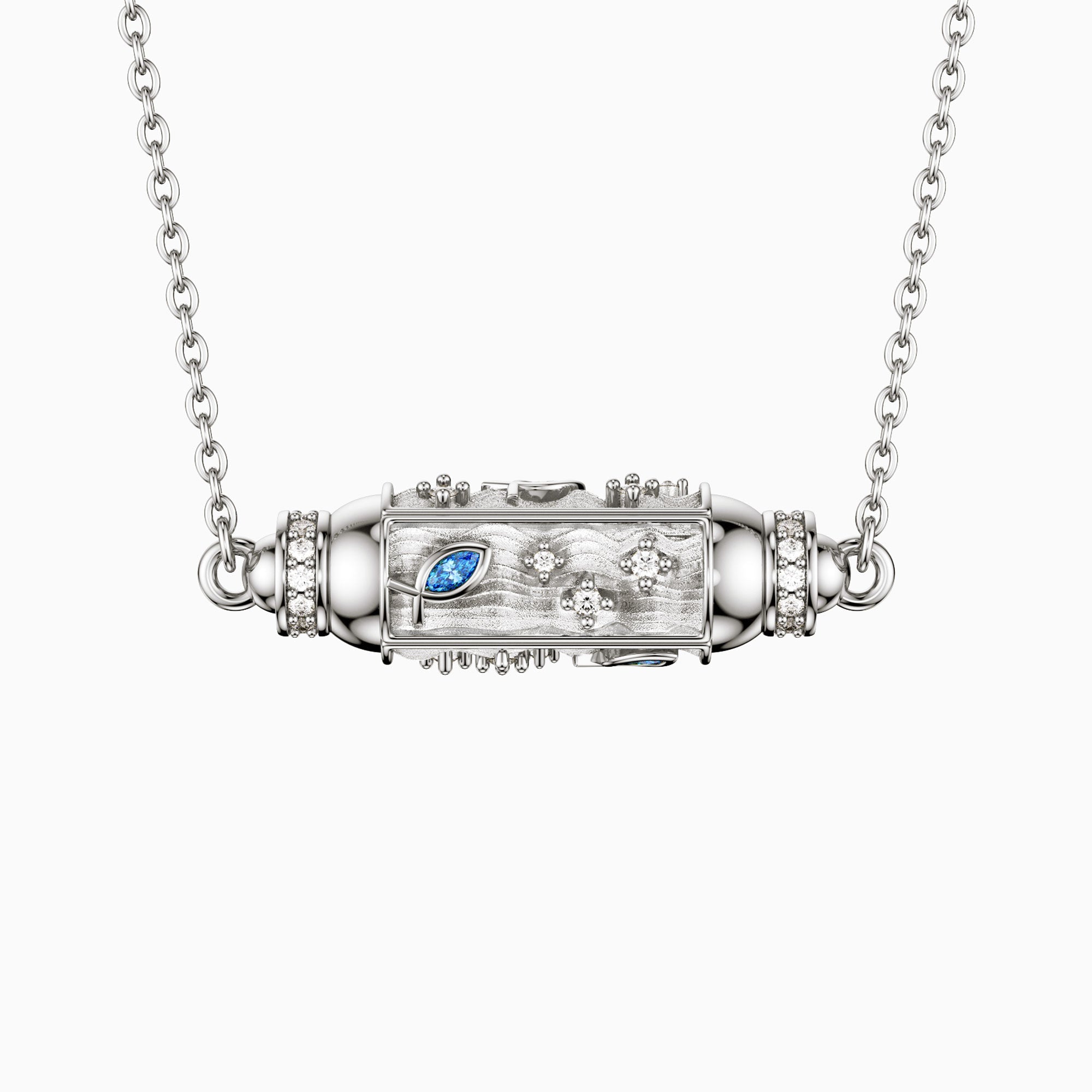 Unity Ichthys Spinner Anxiety Relief Pendant Necklace