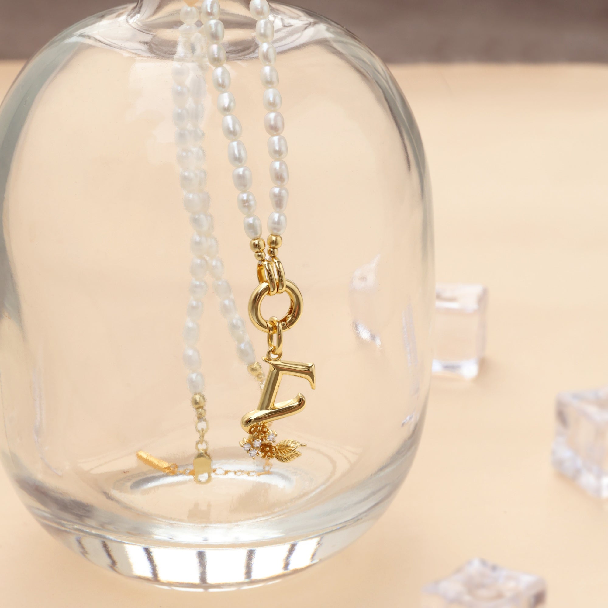 Freshwater Pearl Charm Necklace