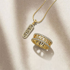 JESUS Cross Pendant Necklace