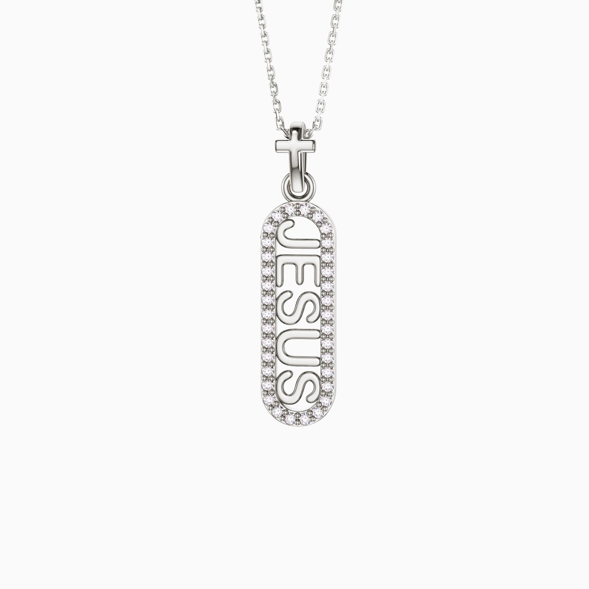 JESUS Cross Pendant Necklace