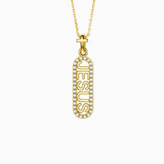 JESUS Cross Pendant Necklace