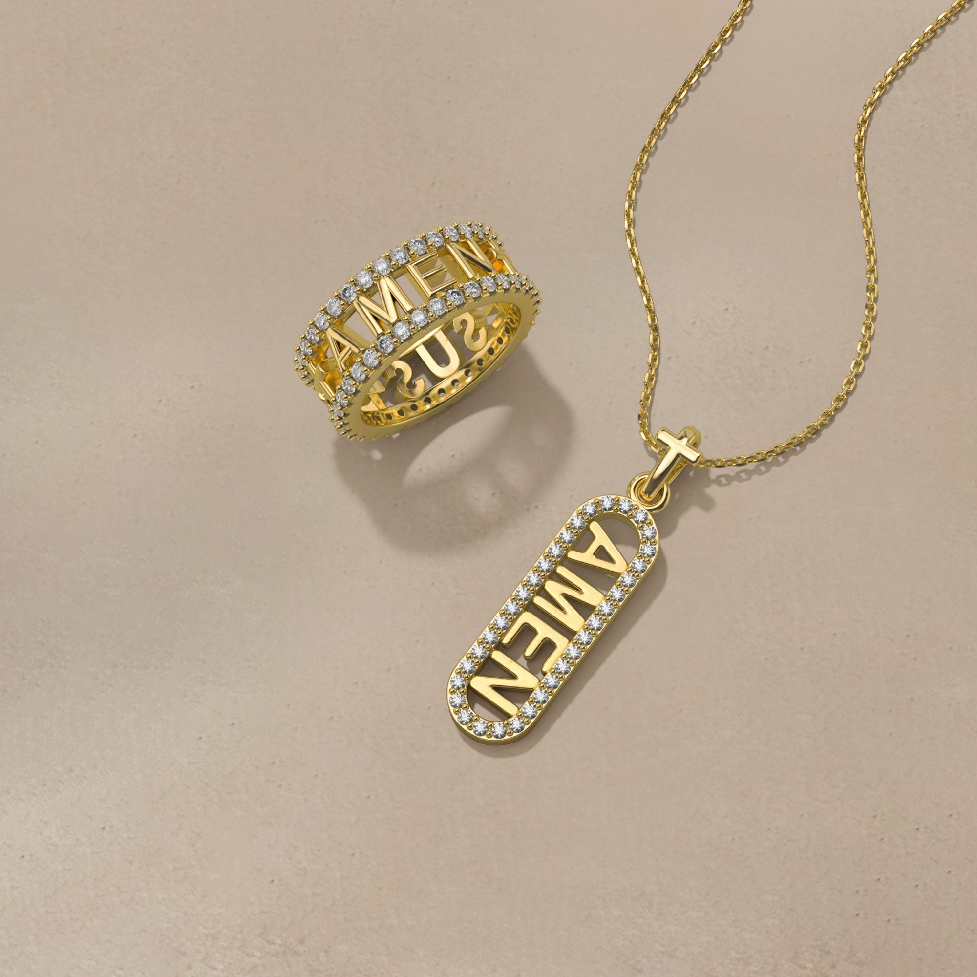 AMEN Cross Pendant Necklace