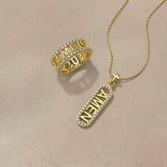 AMEN Cross Pendant Necklace