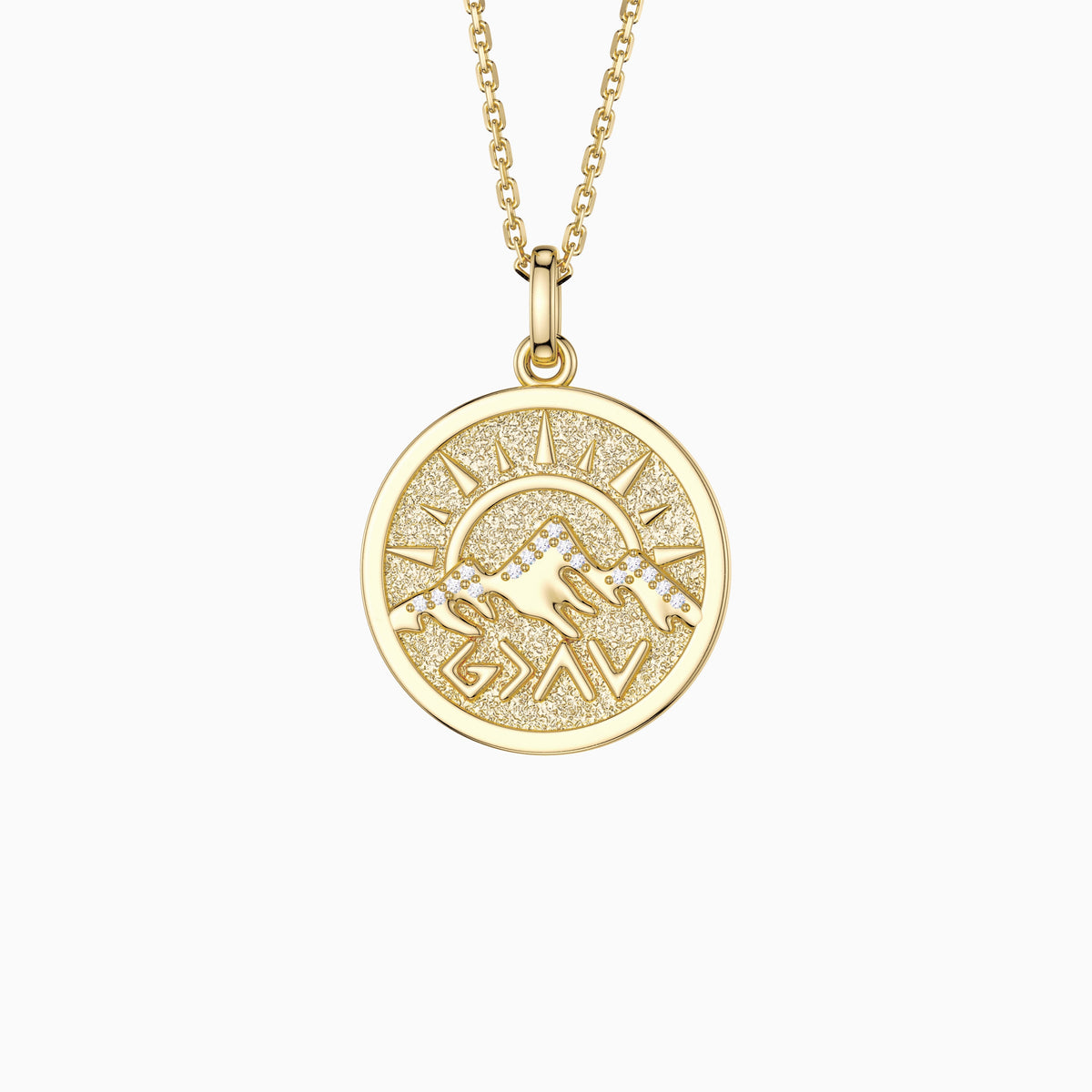 God is Greater Than Highs and Lows Pendant Medallion Necklace