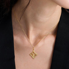 Parable of the Lamp Under a Bushel Candle Star Pendant Necklace