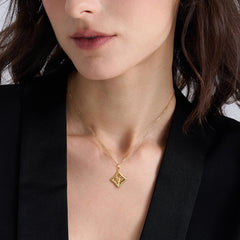 Parable of the Lamp Under a Bushel Candle Star Pendant Necklace