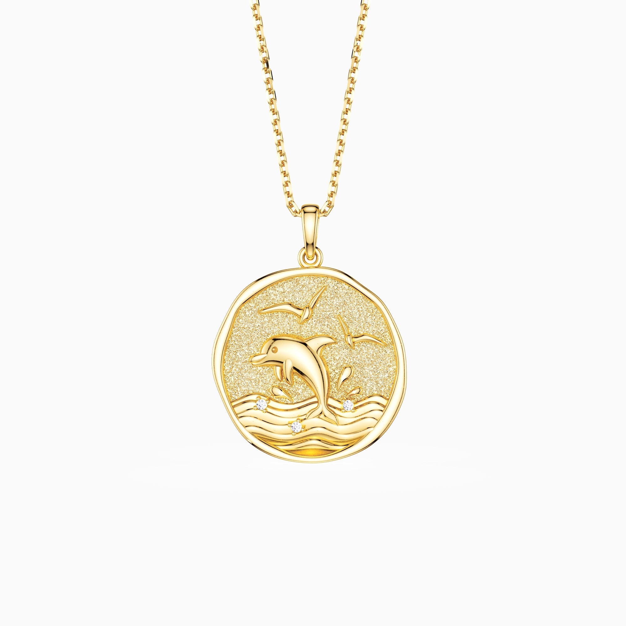 Promised Land Ocean’s Dance Dolphin Pendant Necklace