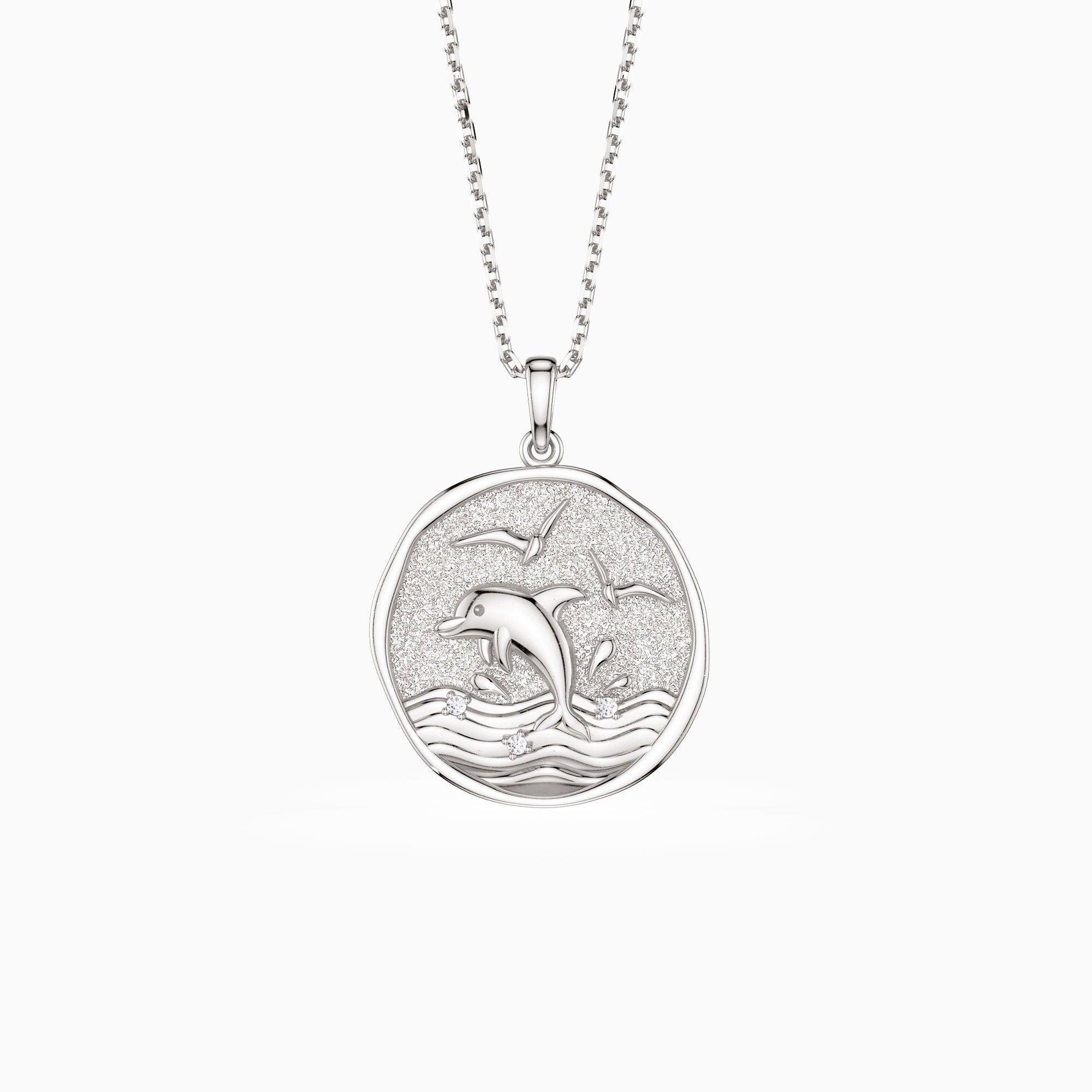 Promised Land Ocean’s Dance Dolphin Pendant Necklace