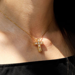 Versatile Ichthys Cross Pendant Necklace