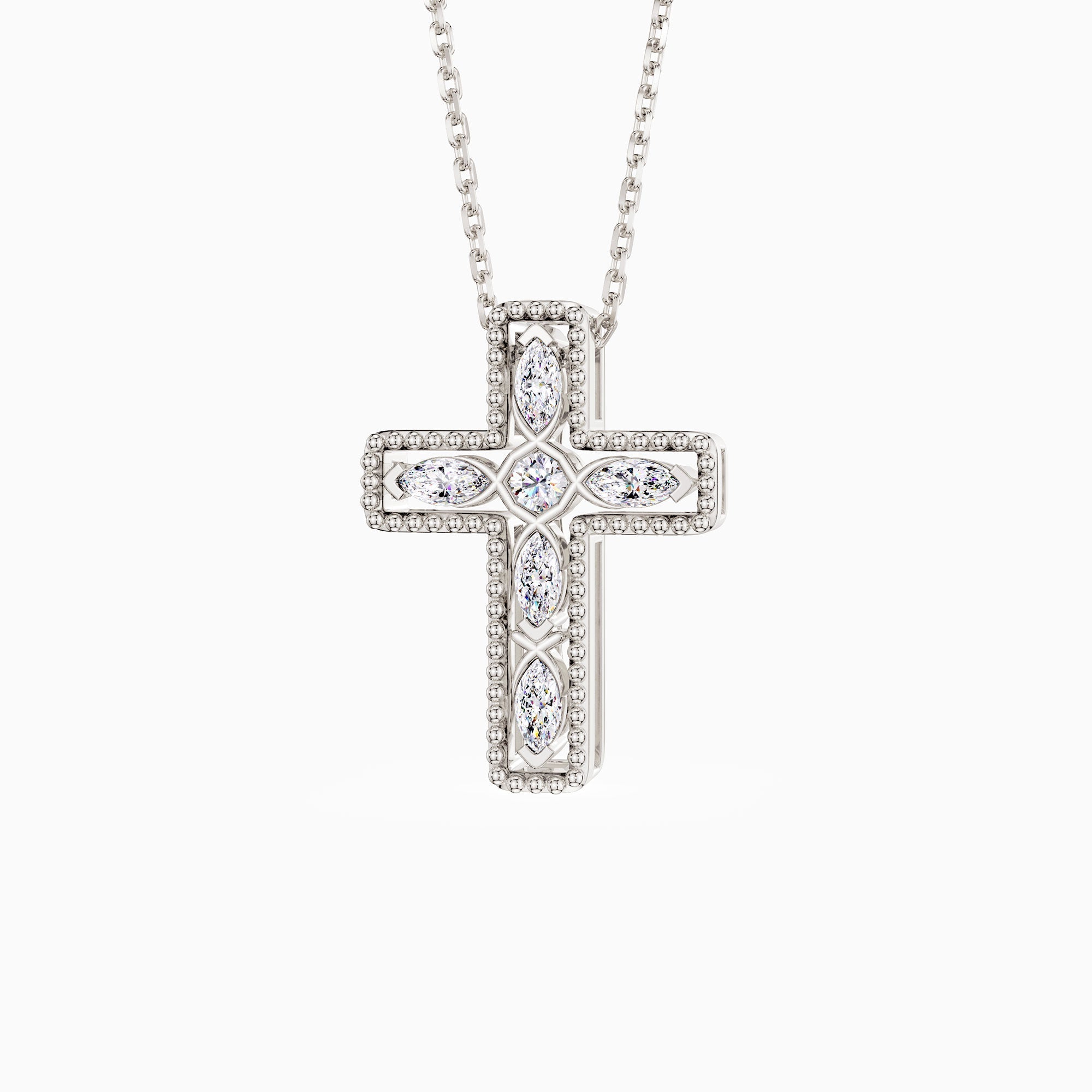 Versatile Ichthys Cross Pendant Necklace