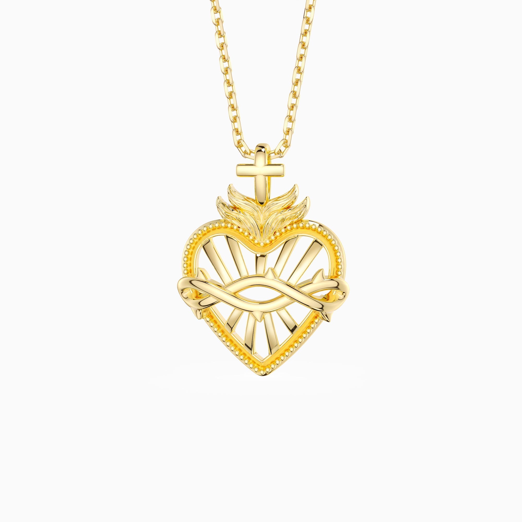 Radiant Sacred Heart Necklace