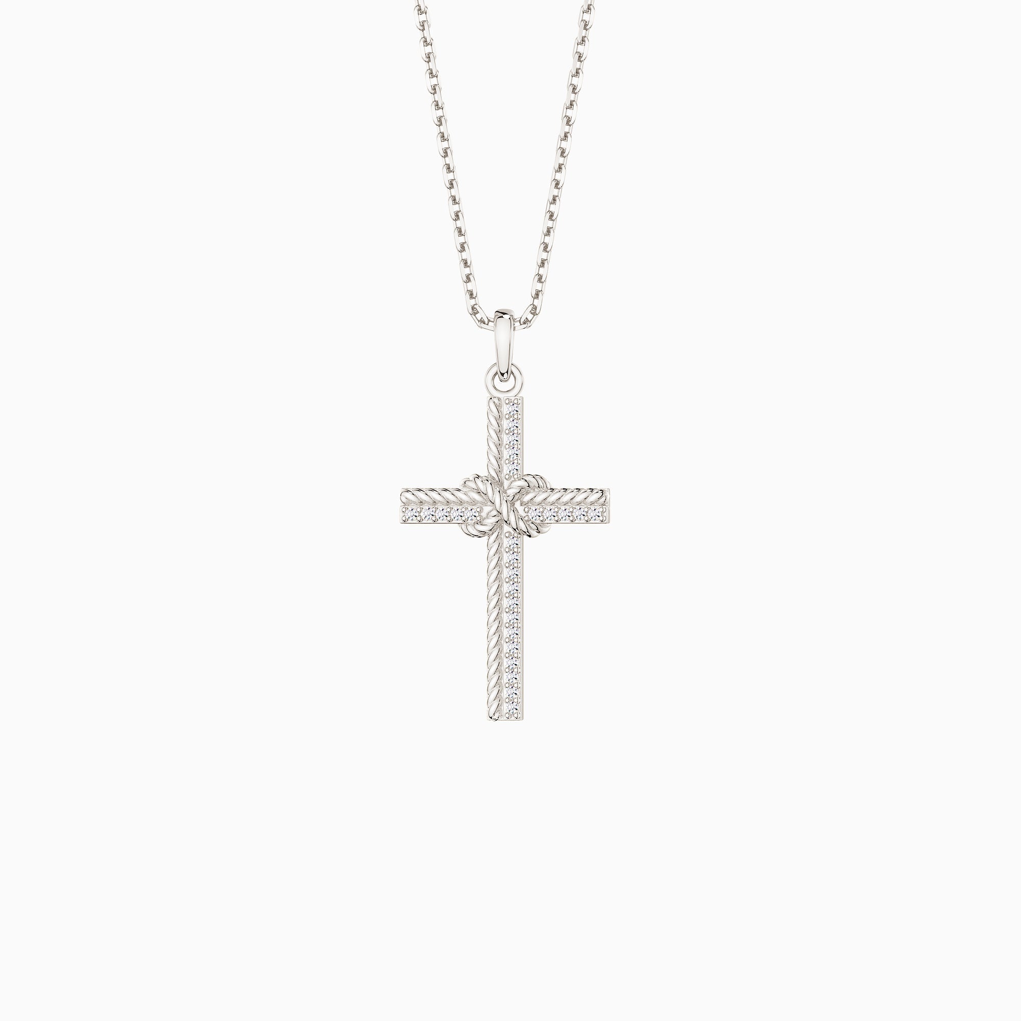 Infinity Knot Cross Pendant Necklace