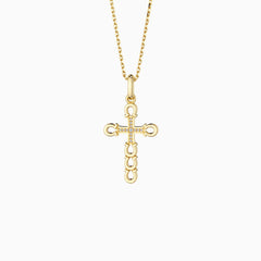 Horseshoe Cross Pendant Necklace