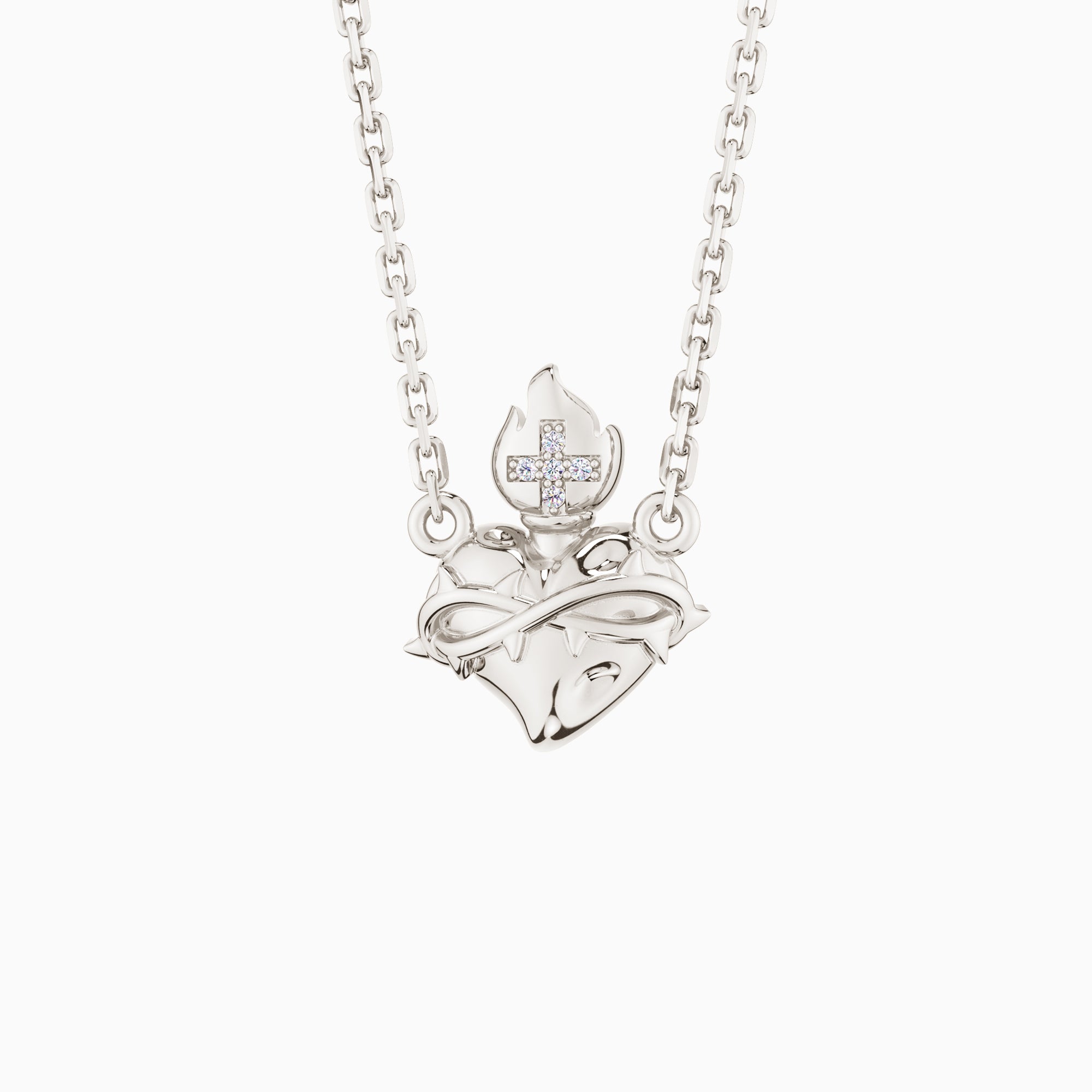 Flaming Heart Necklace