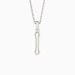 Bubble Initial Letter I Pendant Necklace