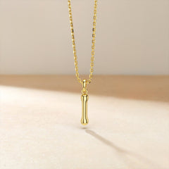 Bubble Initial Letter I Pendant Necklace