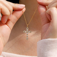 Helena Cross Pendant Necklace