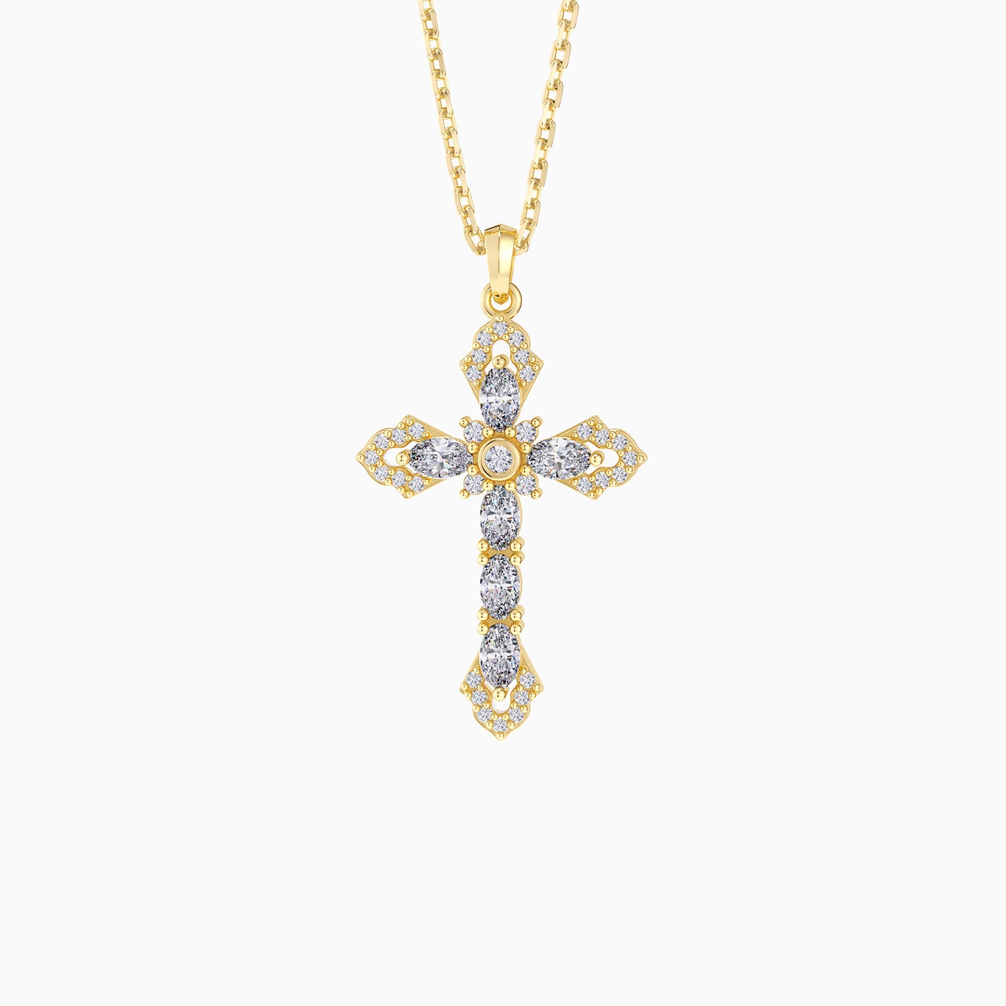 Helena Cross Pendant Necklace