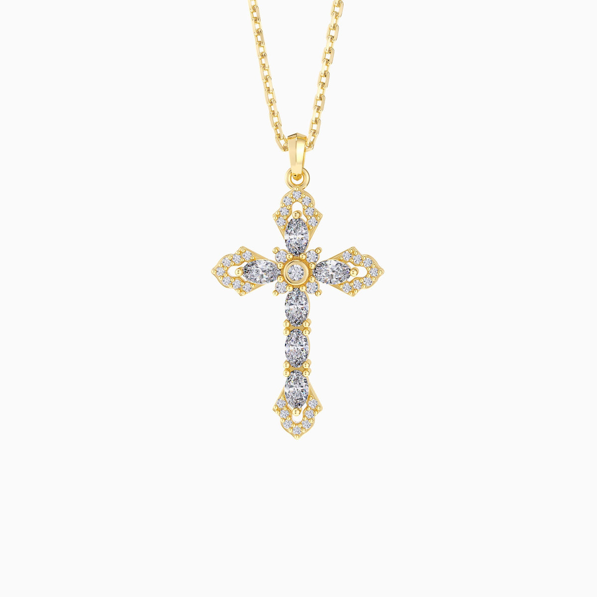 Helena Cross Pendant Necklace