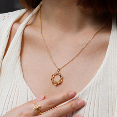 Crown of Thorns Lily Pendant Necklace