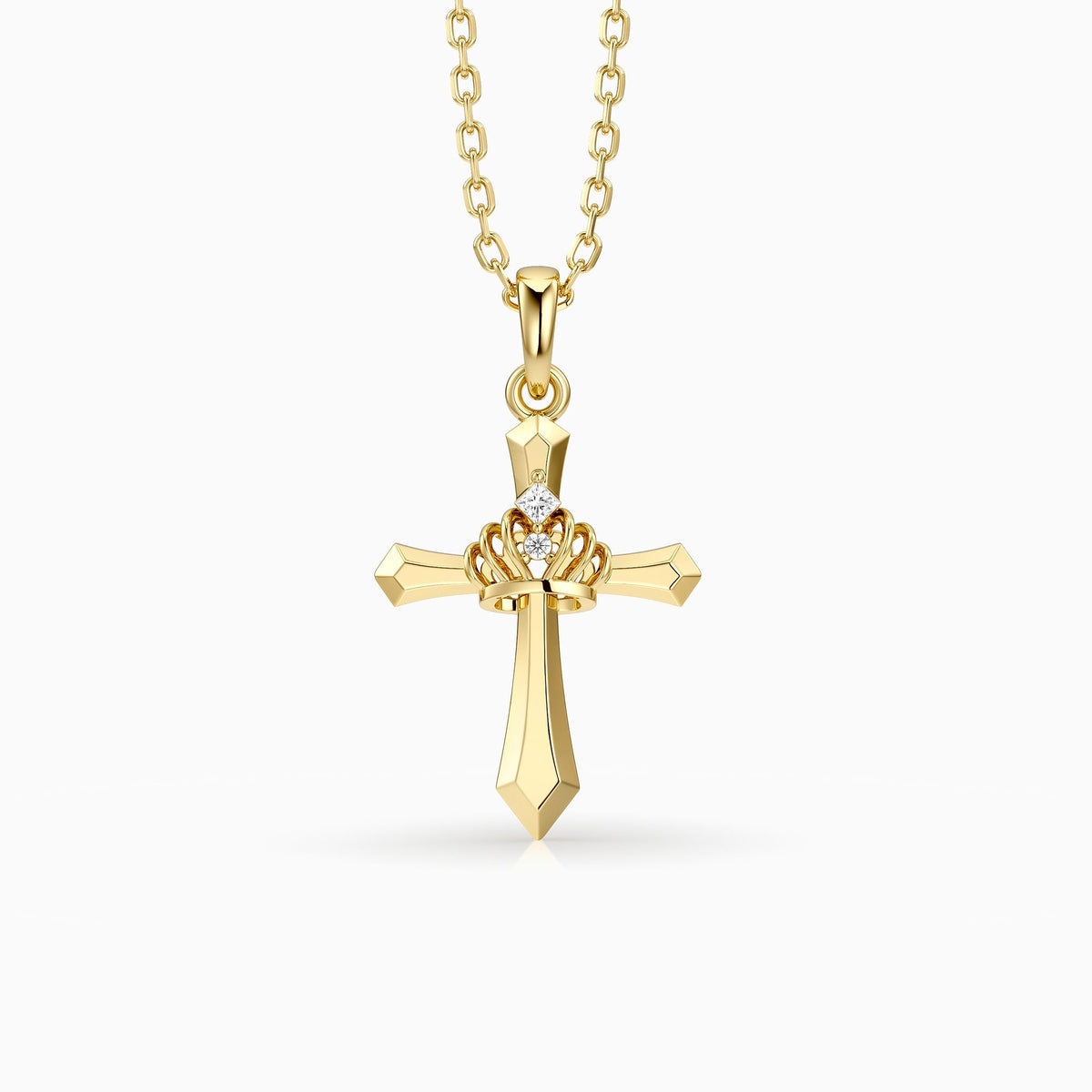 Crown Cross Necklace